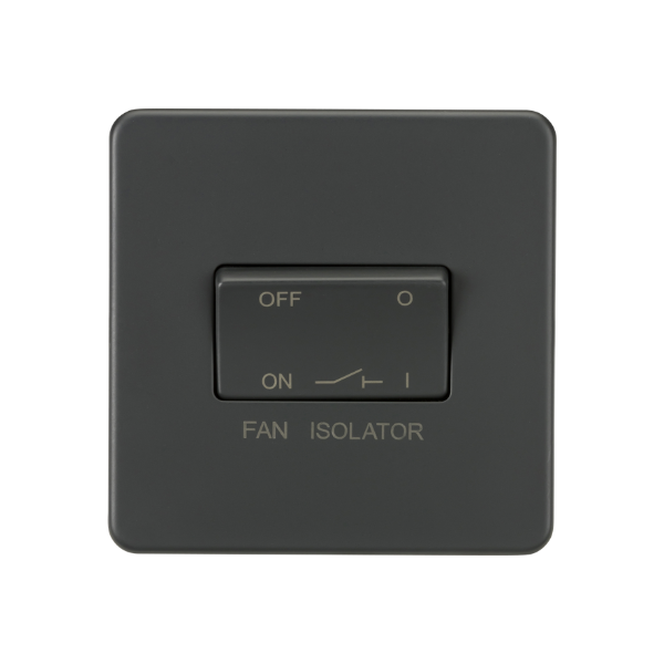 Anthracite 10AX Fan Isolator Switch - SF1100AT image 0
