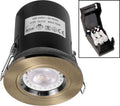 Antique Brass Fixed Fire Rated Downlights with Push Connection - VUEP540 image 0
