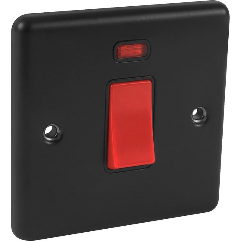Matt Black 45a DP Switch - W52MBB image 0