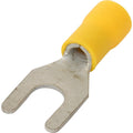 Fork Lug Connector 6.0mm x 6.4mm Yellow - 100pcs image 0