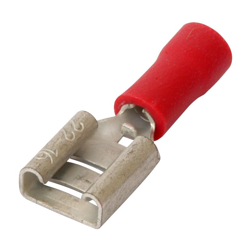 Push On Connector Female 1.5mm Red image 0