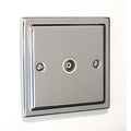 Regency Polished Chrome 1 Gang TV Coaxial Outlet R42PCW image 0