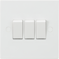 3 Gang Treble 10a Light Switch Square SN4000 image 0