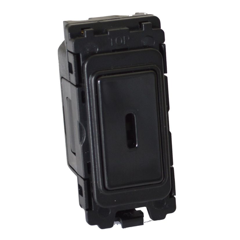 20a DP Key Switch Black Grid Switch - KS37B image 0