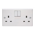 Volex VX1500 13A 2 Gang Single Pole Switched Socket image 0
