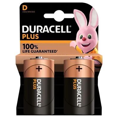 Duracell Batteries Plus D Pack of 2 image 0