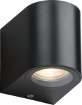 ALANA - 230V IP65 GU10 Polycarbonate Single Wall light - Black - ALC1BK image 0