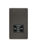 Smoked Bronze 115V/230V Dual Voltage Shaver Socket with Black Insert - SF8900SB image 0