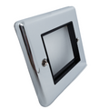 Polished Chrome Data Plate 2 Modules Black Insert – W63PCB image 0