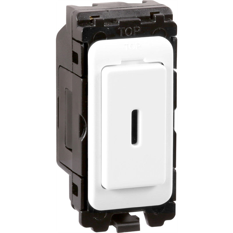 Grid Key Switch White 20A 2 Way DP - KS37W image 0