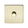Polished Brass 1G 2-way 10-200W (5-150W LED) Intelligent dimmer - SF2191PB image 0