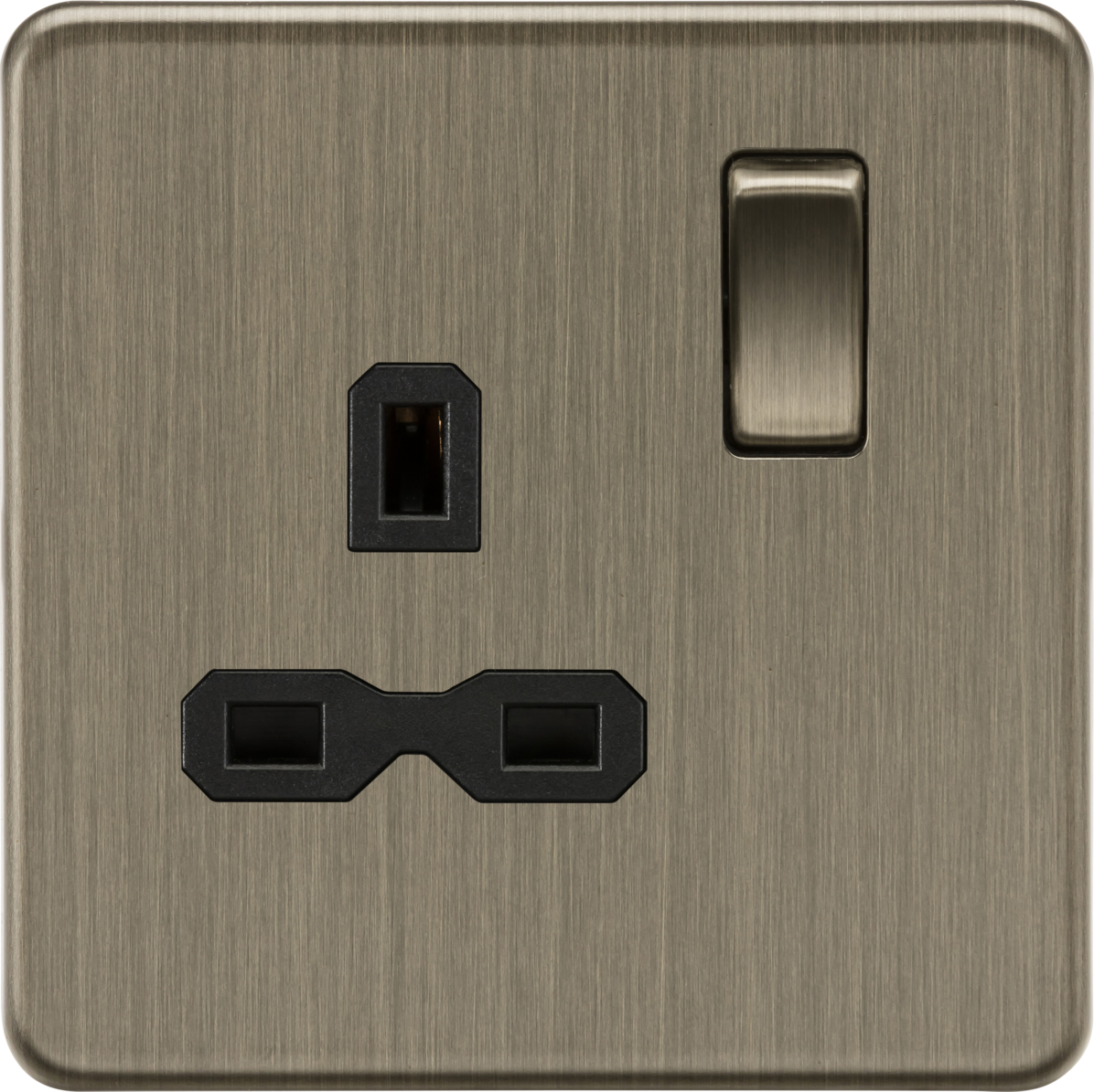 Antique Brass 13A 1G DP Switched Socket - SFR7000AB image 0