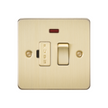Brushed Brass 13A Switched Fused Spur Unit with Neon - FP6300NBB image 0