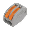 2 Pole Spring Lever Connector - Pack of 10 - VUEP135 image 0