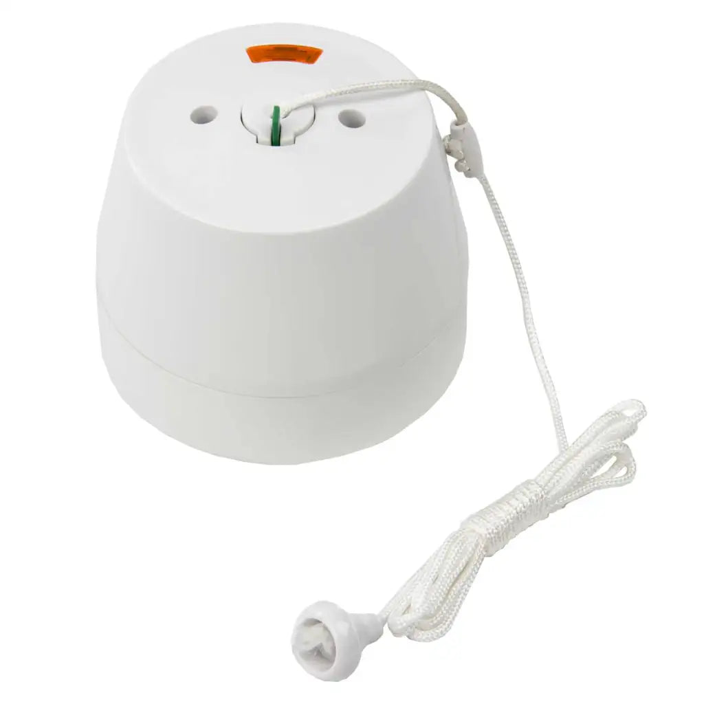 Scolmore Click Polar 50A DP Ceiling Pull Cord Switch with Neon and Back Box White image 0