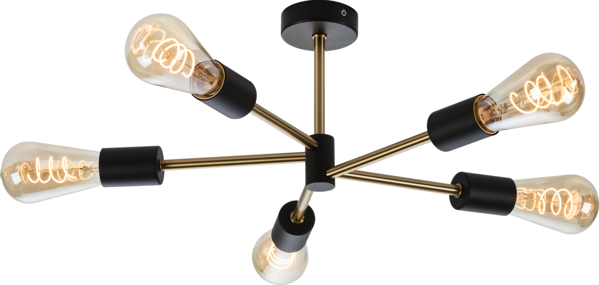 SENA - 230V IP20 E27 5 Light Ceiling Pendant - SE5P image 0