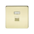Polished Brass RJ45 Network Outlet - SFRJ45PB image 0