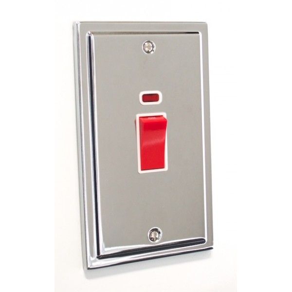 Regency Polished Chrome 45A Double Vertical Cooker Switch R40PCW image 0