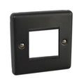 Matt Black 1 Gang 2 Module Data Plate - W63MBB image 0