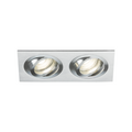 Ambar Twin Tilt Square Downlight Brushed Chrome - AMA2TSBC image 0