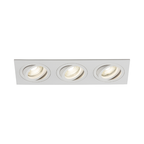 Ambar Tri Tilt Square Downlight White - AMA3TSW image 0