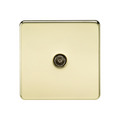 Polished Brass TV Outlet (Non-Isolated) - SF0100PB image 0