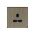 Antique Brass 13A 1G Unswitched Socket - SFR7000UAB image 0