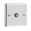 Polished Chrome 1 Gang Satellite Outlet - W59PCB image 0