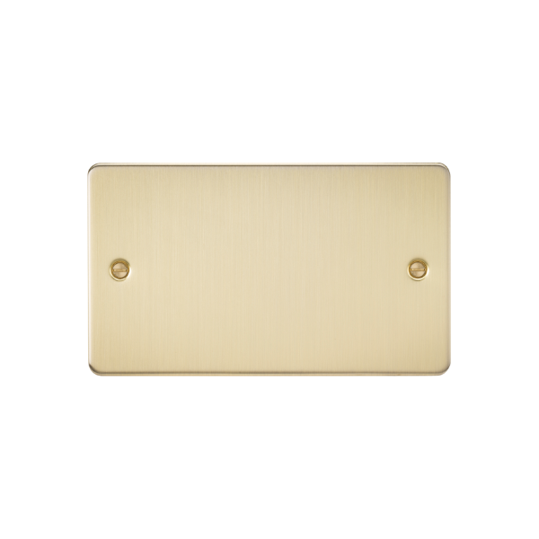 Brushed Brass 2G Blanking Plate - FP8360BB image 0