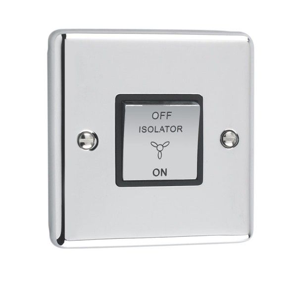 Polished Chrome Fan Isolator Switch - W53PCB image 0
