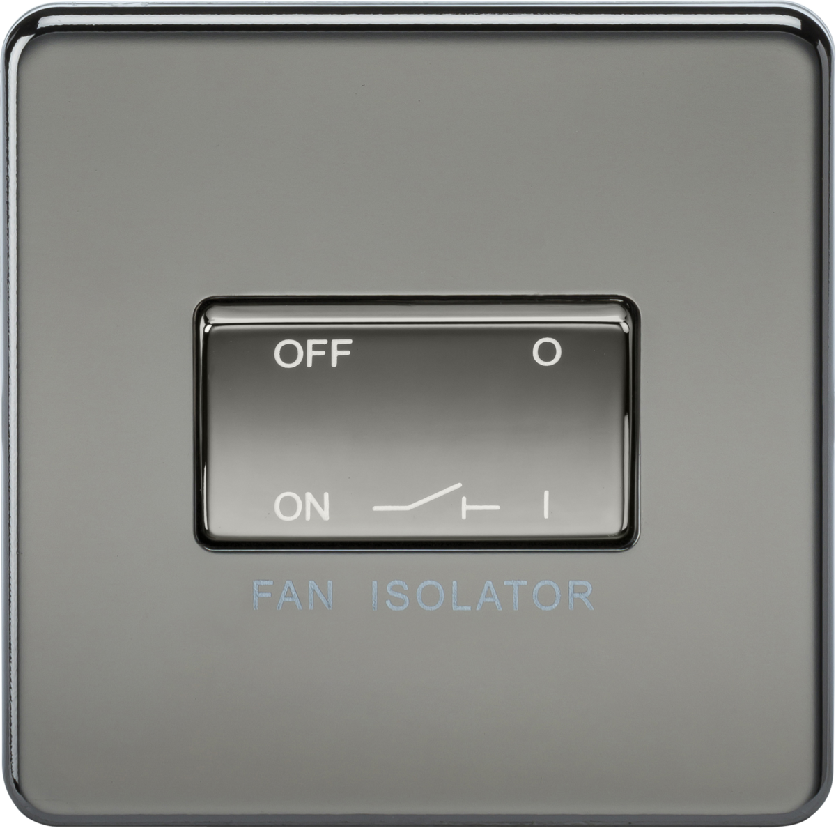 Black Nickel 10AX Fan Isolator Switch - SF1100BN image 0