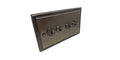 Antique Brass 20AX 4 gang 2 Way Toggle - R19AB image 0