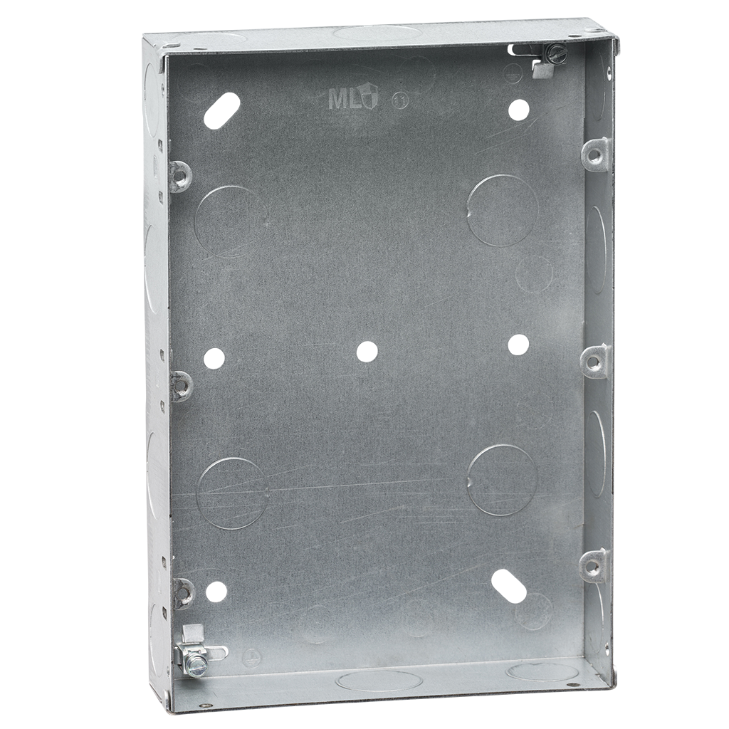 Mini Grid 3 Tier (9 to 12 Gang) Backbox - 35mm Deep Galvanised image 0