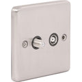 Brushed Steel Satellite & TV Outlet -  W54BSB image 0
