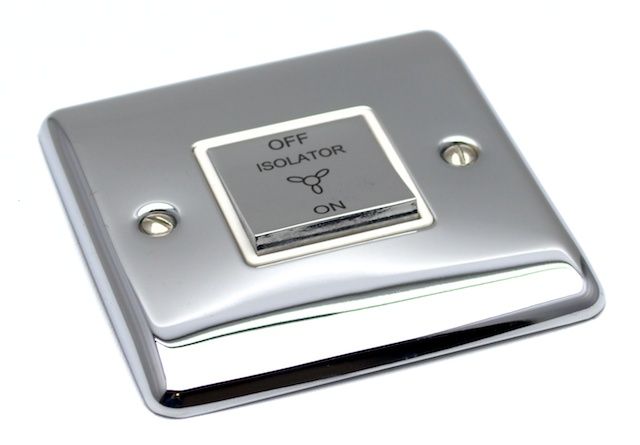 Defintion Polished Chrome Fan Isolator Switch D53PCW image 0