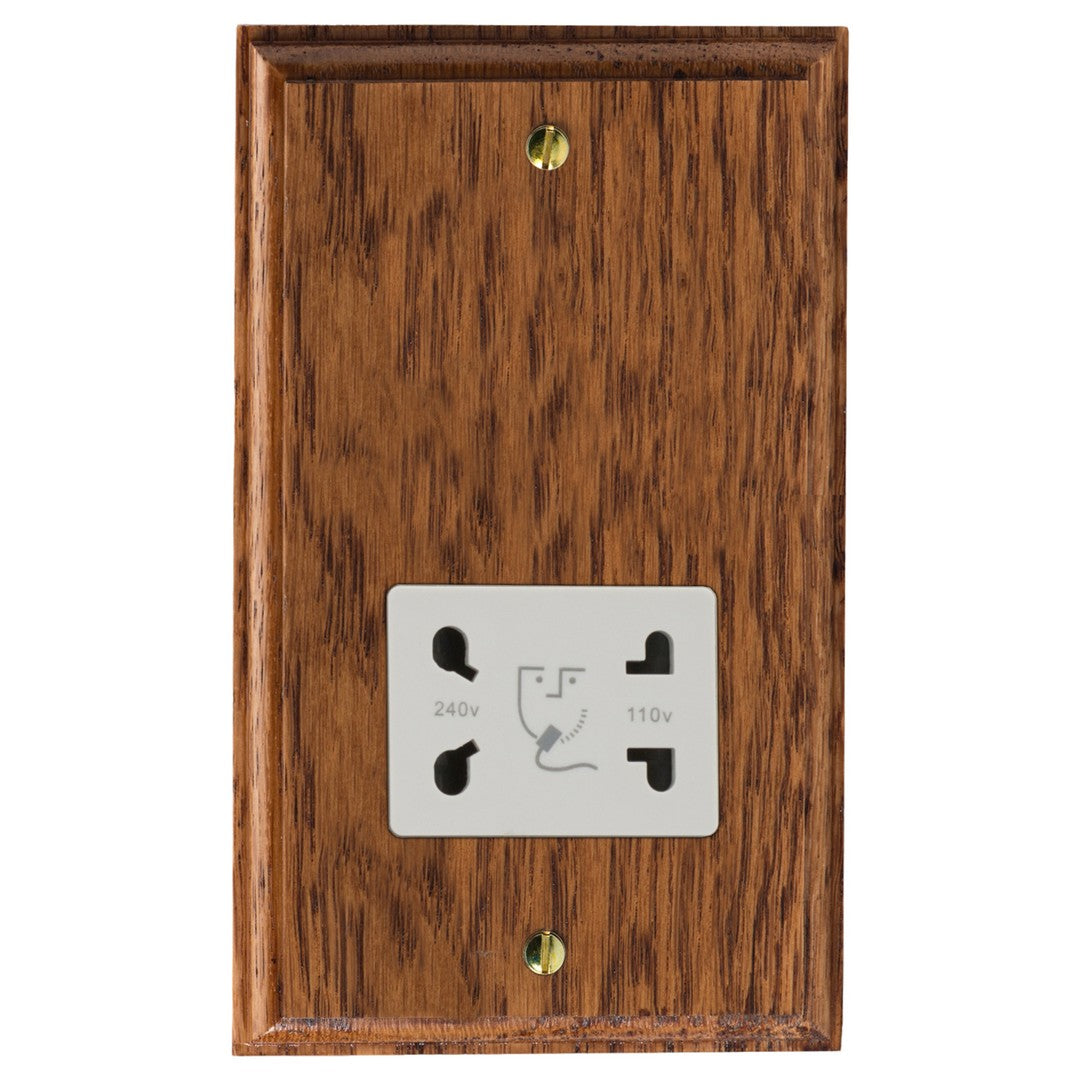 Varilight Kilnwood Dual Voltage Shaver Socket 230V/115V - XKSSMOW image 0