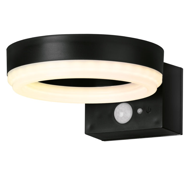Antheia Solar Outdoor Sleek Wall Light (Anthracite) 300lm Motion Sensored LED IP54 Rated Exterior Wall Lamp - 4L2/6010 image 0