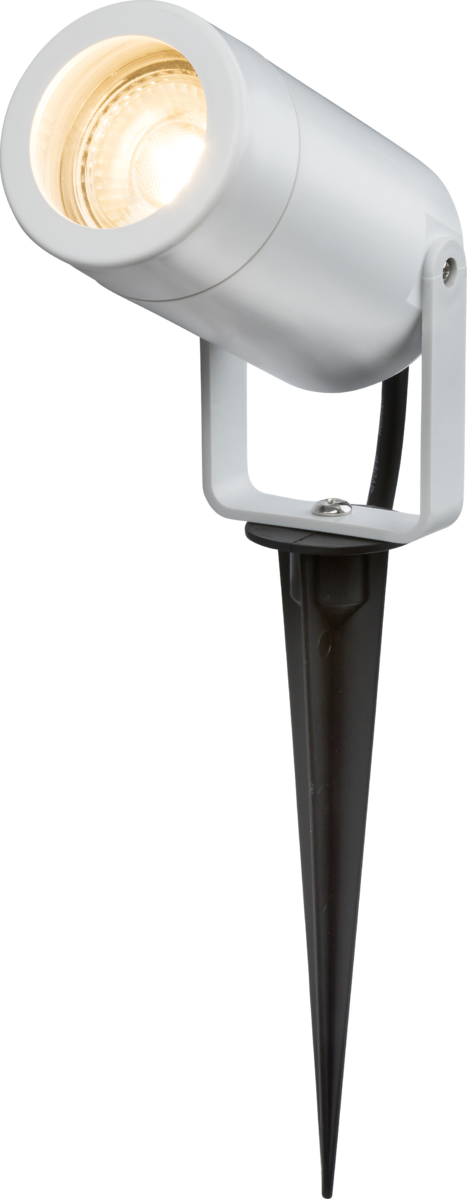 EAMON - 230V IP65 GU10 Polycarbonate Spike light - White - EASPK1W image 0