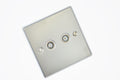 2 Gang TV Coaxial Outlet - UE43PCW image 0