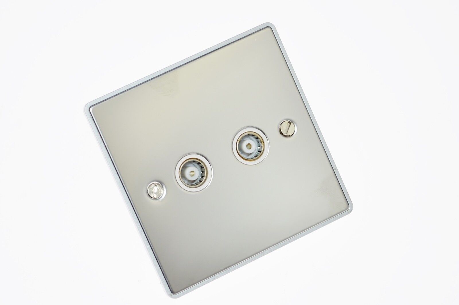 2 Gang TV Coaxial Outlet - UE43PCW image 0