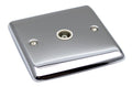 Definition Polished Chrome 1 Gang TV Coaxial Outlet D42PCW image 0