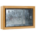 Varilight Kilnwood Double 25mm wall box surround - XKBOXDO image 0