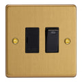 Brushed Brass 13A Switched Fused Spur + Neon XDE6NB.BB image 0