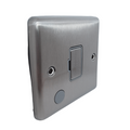 Brushed Steel Un-Switched Fuse Spur - W55BSG image 0