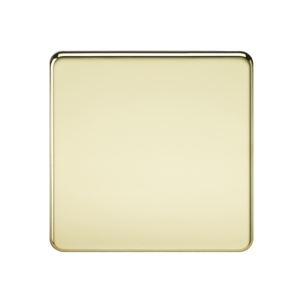 Polished Brass 1G Blanking Plate - SF8350PB image 0