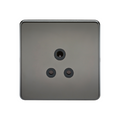 Black Nickel 5A Unswitched Socket with Black Insert - SF5ABN image 0