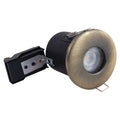 Antique Brass - IP65 Shower Bathroom GU10 Downlight Fire Rated - VUEP563 image 0