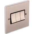 Urban Edge 3 Gang Treble 10a Light Switch - UE03BCB image 0