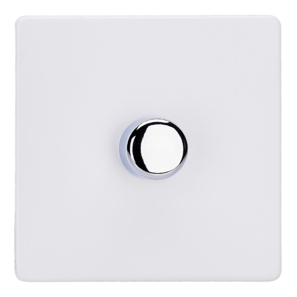 Varilight 1-Gang 2-Way V-Pro Push On/Off Rotary LED Dimmer 1 x 0-120W - JDYP401S.PD image 0