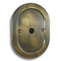 Antique Brass 1 Gang TV Coaxial Outlet EM42AN image 0